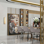 Бра в металлическом корпусе с рассеивателем из бежевого алебастра Cryptocrystalline Stone варинант исполнения - 2 | Loft Concept в Ульяновске