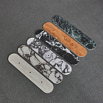 Бра с каменным основанием и 3-мя плафоном из стекла Shaw Marble Lighting варинант исполнения - 1 | Loft Concept в Ульяновске