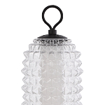 Настольная лампа с прозрачным факутрным стеклянным плафоном Sonora варинант исполнения - 3 | Loft Concept в Ульяновске