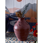 Ваза бордовая с 4-мя фактурными ручками Vase Burgundy Glaze варинант исполнения - 3 | Loft Concept в Ульяновске
