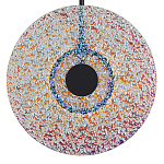 Подвесной светильник из фактурного двойного стекла Heterochromia варинант исполнения - 3 | Loft Concept в Ульяновске