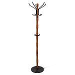 Вешалка напольная деревянная с черными металлическими крючками Noble Branches варинант исполнения - 1 | Loft Concept в Ульяновске