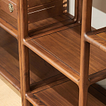 Стеллаж деревянный с полками для хранения Moon Walnut Furniture варинант исполнения - 3 | Loft Concept в Ульяновске