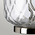 Настольная лампа с цилиндрическим абажуром и прозрачным стеклянным основанием Quintiesse варинант исполнения - 5 | Loft Concept в Ульяновске