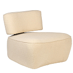 Кресло бежевое без подлокотников с обивкой из ткани букле Space of Freedom варинант исполнения - 1 | Loft Concept в Ульяновске