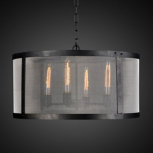 Люстра RH Riveted Mesh Chandelier Round