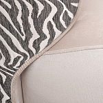 Кресло без подлокотников бежевое с принтом Macrocosm варинант исполнения - 2 | Loft Concept в Ульяновске