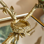 Подсвечник с двумя попугаями из фарфора на бронзовой ветке Eden Garden варинант исполнения - 4 | Loft Concept в Ульяновске