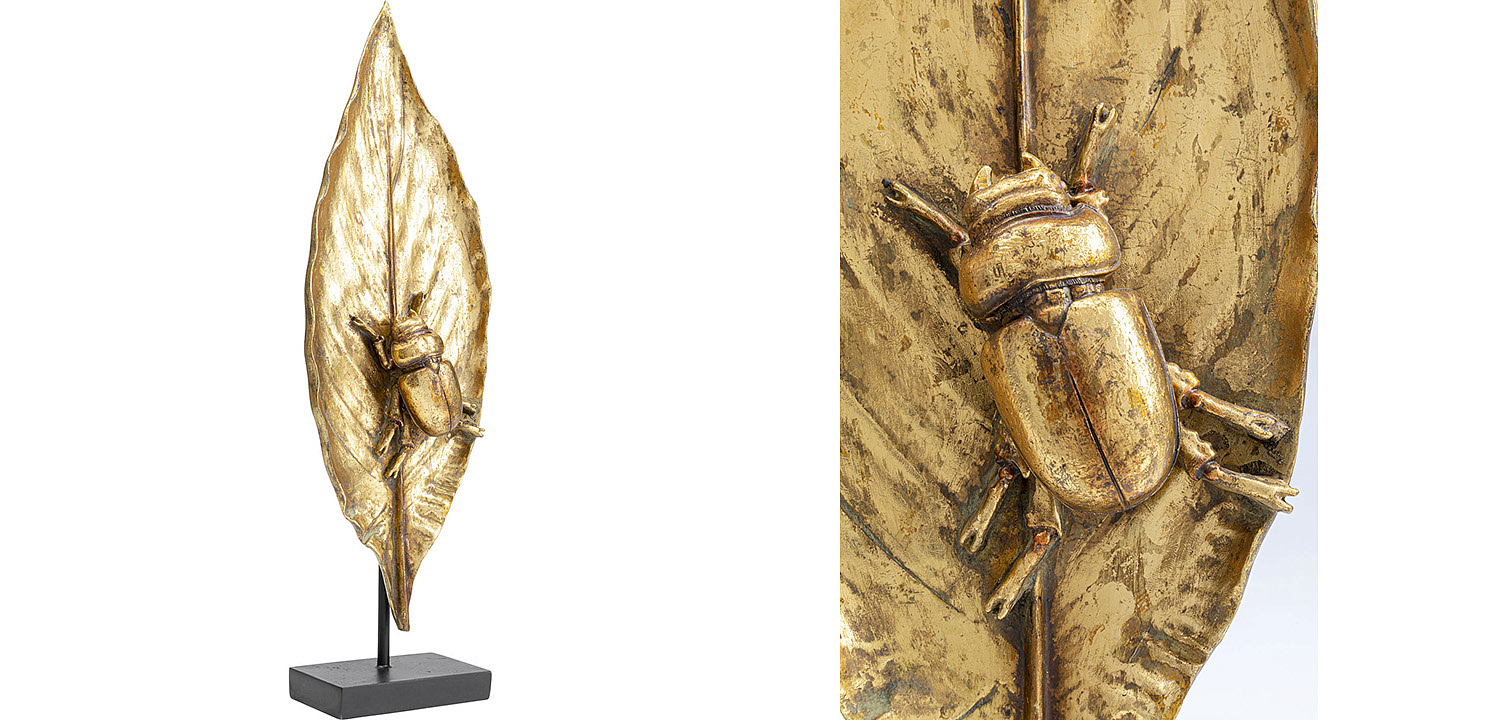 Статуэтка Golden Beetle on a leaf - Loft-Concept в Ульяновске