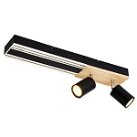 Потолочный светильник черный GAVIN WOOD варинант исполнения - 1 | Loft Concept в Ульяновске