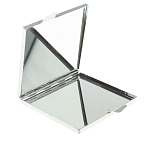 Зеркало двухстороннее квадратное из натурального камня Змеевик с декоративной вставкой в виде ящерицы Silver Stone Mirrors варинант исполнения - 3 | Loft Concept в Ульяновске