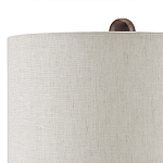 Настольная лампа из мрамора с тканевым абажуром Seductress варинант исполнения - 2 | Loft Concept в Ульяновске