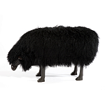 Банкетка Овечка черная Sheep Bench Black head down варинант исполнения - 1 | Loft Concept в Ульяновске