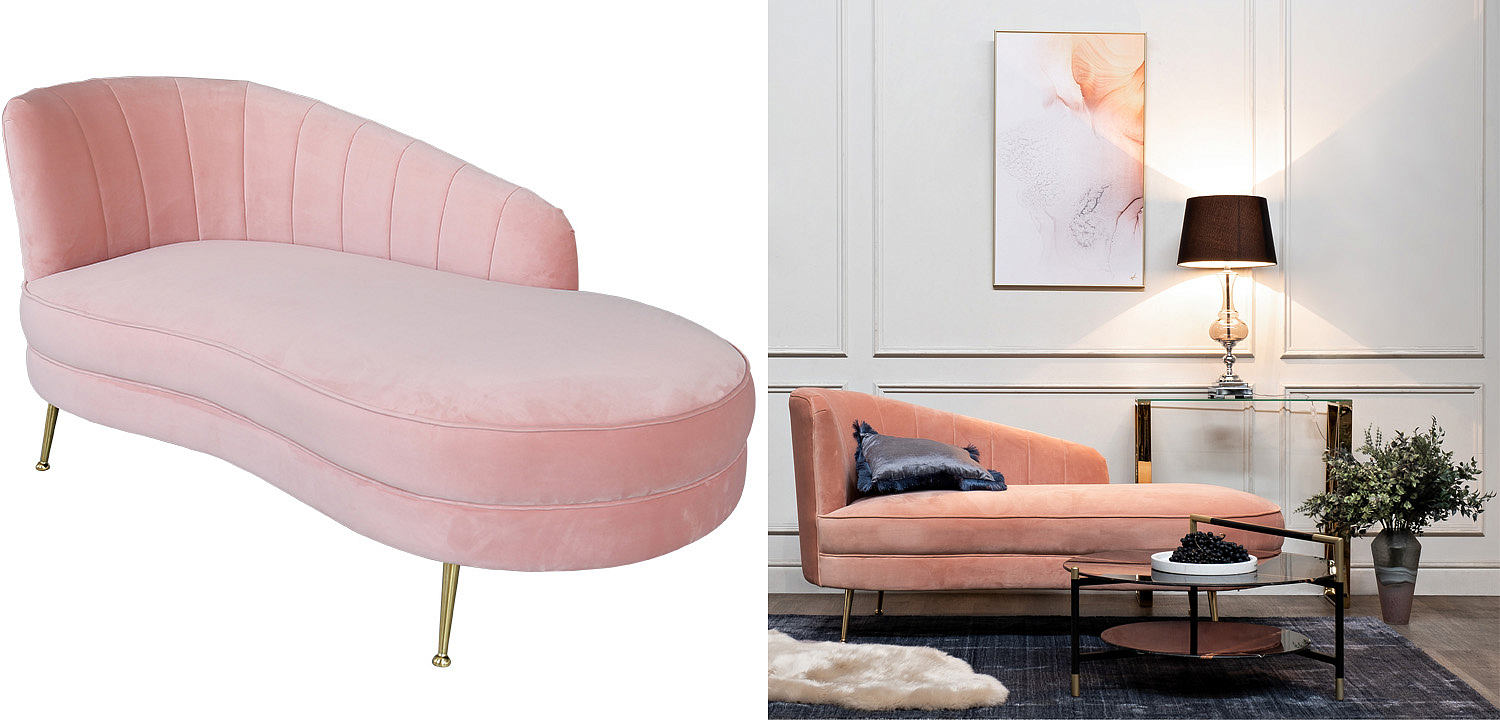 Кушетка Pink Velur Кушетка Pink Velur - Loft-Concept в Ульяновске