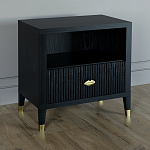 Прикроватная тумбочка с полкой Elsa Dreams Black варинант исполнения - 1 | Loft Concept в Ульяновске