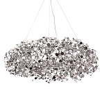 Люстра подвесная круглая с многочисленными металлическими круглыми элементами Terzani Argent варинант исполнения - 1 | Loft Concept в Ульяновске