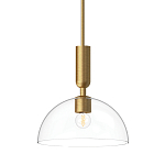 Подвесной светильник с прозрачным полусферическим стеклянным плафоном Alora Mood  варинант исполнения - 1 | Loft Concept в Ульяновске