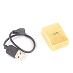 Зажигалка электронная с накладкой из натурального камня Змеевик и с USB проводом для зарядки Stone Lighters варинант исполнения - 4 | Loft Concept в Ульяновске