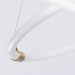 Люстра подвесная с двумя пересекающимися белыми светодиоидными кольцами Luke Lampco Tracer Lamp варинант исполнения - 7 | Loft Concept в Ульяновске