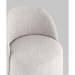 Пуф Loreen со спинкой вращающийся букле светло-серый варинант исполнения - 2 | Loft Concept в Ульяновске