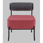 Кресло Ponpoun тёмно-серый бордо варинант исполнения - 4 | Loft Concept в Ульяновске