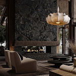 Подвесной светильник с белым фигурным абажуром и мягкими волнистыми краями Cloud Motion  варинант исполнения - 21 | Loft Concept в Ульяновске