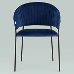 Стул в велюре синего цвета Horizon варинант исполнения - 3 | Loft Concept в Ульяновске