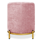 Банкетка овальная пыльно-розовый велюр на 4-х металлических ножках золотого цвета SANJAY варинант исполнения - 3 | Loft Concept в Ульяновске