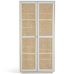 Шкаф с двумя дверцами из плетеного ротанга Tomio Wicker Furniture варинант исполнения - 1 | Loft Concept в Ульяновске