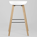 Барный стул на ножках из натурального дерева Boras White варинант исполнения - 4 | Loft Concept в Ульяновске