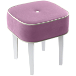 Квадратный мягкий пуф на белых ножках Winton Pouf Square варинант исполнения - 5 | Loft Concept в Ульяновске