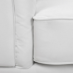 Кресло низкое с мягкой обивкой из велюра на 4-х ножках из массива березы Sophie Armchair white варинант исполнения - 6 | Loft Concept в Ульяновске