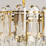 Люстра многоярусная с овальными прозрачными подвесками 36 см Harmonica варинант исполнения - 6 | Loft Concept в Ульяновске