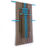 Дизайнерское Панно Макраме из хлопковых нитей Japan Wall Panel Blue варинант исполнения - 1 | Loft Concept в Ульяновске