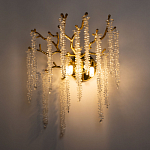 Бра золотого цвета с ветвями и хрустальными подвесками FAIRYTREE Light варинант исполнения - 2 | Loft Concept в Ульяновске