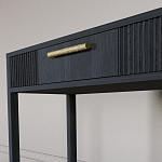 Элегантная Консоль Primo с выдвижным ящиком Черный дуб варинант исполнения - 4 | Loft Concept в Ульяновске