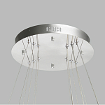 Люстра с тремя кольцами цвета хром и прозрачными хрустальными шарами по периметру Sacramento Transparent Balls Chandelier варинант исполнения - 11 | Loft Concept в Ульяновске