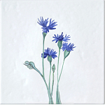 Плитка с узором Васильки варинант исполнения - 2 | Loft Concept в Ульяновске