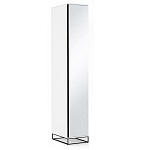 Шкаф-пенал белый с зеркальной дверцей Strict Lines варинант исполнения - 2 | Loft Concept в Ульяновске