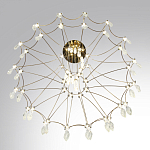 Люстра подвесная из металла с хрустальными прозрачными подвесками Quasar 81 варинант исполнения - 5 | Loft Concept в Ульяновске