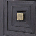 Тумба черная из дерева двухдверная Geometric Double Door Nightstand варинант исполнения - 2 | Loft Concept в Ульяновске