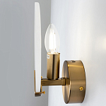 Бра с плафоном из камня в форме диска Ricci Stone Wall Lamp варинант исполнения - 4 | Loft Concept в Ульяновске