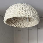 Вязаный подвесной светильник из шерсти Dome Wool Lamp  варинант исполнения - 3 | Loft Concept в Ульяновске