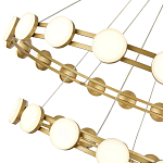 Люстра двухъярусная с круглыми светодиодными источниками света Maxine Light варинант исполнения - 8 | Loft Concept в Ульяновске