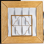 Зеркало квадратное в фактурной раме Pattern варинант исполнения - 1 | Loft Concept в Ульяновске