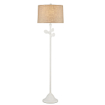 Торшер с белым каркасом и тканевыми абажуром Natural Stems варинант исполнения - 2 | Loft Concept в Ульяновске