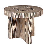 Столик журнальный круглый с полосатым узором Zebroids варинант исполнения - 1 | Loft Concept в Ульяновске