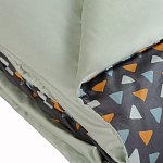 Постельное белье из сатина с принтом треугольники 150х200 см Triangular Dreams варинант исполнения - 4 | Loft Concept в Ульяновске