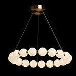 Люстра круглая с матовыми белыми шарами PEARLS Suspension варинант исполнения - 3 | Loft Concept в Ульяновске