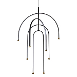 Люстра подвесная с дугообразными изогнутыми элементами Luke Lampco Tracer Lamp варинант исполнения - 1 | Loft Concept в Ульяновске